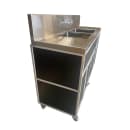 Monsam Enterprises 52 1/4"H Portable Sink w/ (2) 12"D Bowls, Hot & Cold Water (PSE-2002LA) thumbnail 2