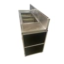 Monsam Enterprises 52 1/4"H Portable Sink w/ (2) 12"D Bowls, Hot & Cold Water (PSE-2002LA) thumbnail 3