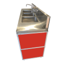 Monsam Enterprises 50 1/4"H Portable Sink w/ (3) 12"D Bowls, Hot & Cold Water (PSE-2003LA) thumbnail 19