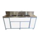 Monsam Enterprises 50 1/4"H Portable Sink w/ (3) 12"D Bowls, Hot & Cold Water (PSE-2003LA) thumbnail 21