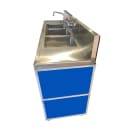 Monsam Enterprises 50 1/4"H Portable Sink w/ (3) 12"D Bowls, Hot & Cold Water (PSE-2003LA) thumbnail 7