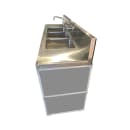Monsam Enterprises 50 1/4"H Portable Sink w/ (1) 4" Bowl & (3) 12"D Bowls, Hot & Cold Water (PSE-2004LA) thumbnail 14
