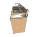 Monsam Enterprises 50 1/4"H Portable Sink w/ (1) 4" Bowl & (3) 12"D Bowls, Hot & Cold Water (PSE-2004LA) thumbnail 19