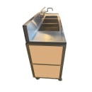 Monsam Enterprises 50 1/4"H Portable Sink w/ (1) 4" Bowl & (3) 12"D Bowls, Hot & Cold Water (PSE-2004LA) thumbnail 20