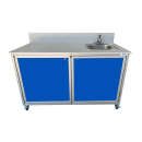 Monsam Enterprises 32"H Portable Sink w/ 5 1/2"D Bowl, Hot & Cold Water (PSE-2046) thumbnail 2