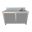 Monsam Enterprises 32"H Portable Sink w/ 5 1/2"D Bowl, Hot & Cold Water (PSE-2046) thumbnail 3