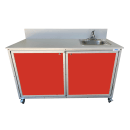 Monsam Enterprises 32"H Portable Sink w/ 5 1/2"D Bowl, Hot & Cold Water (PSE-2046) thumbnail 5