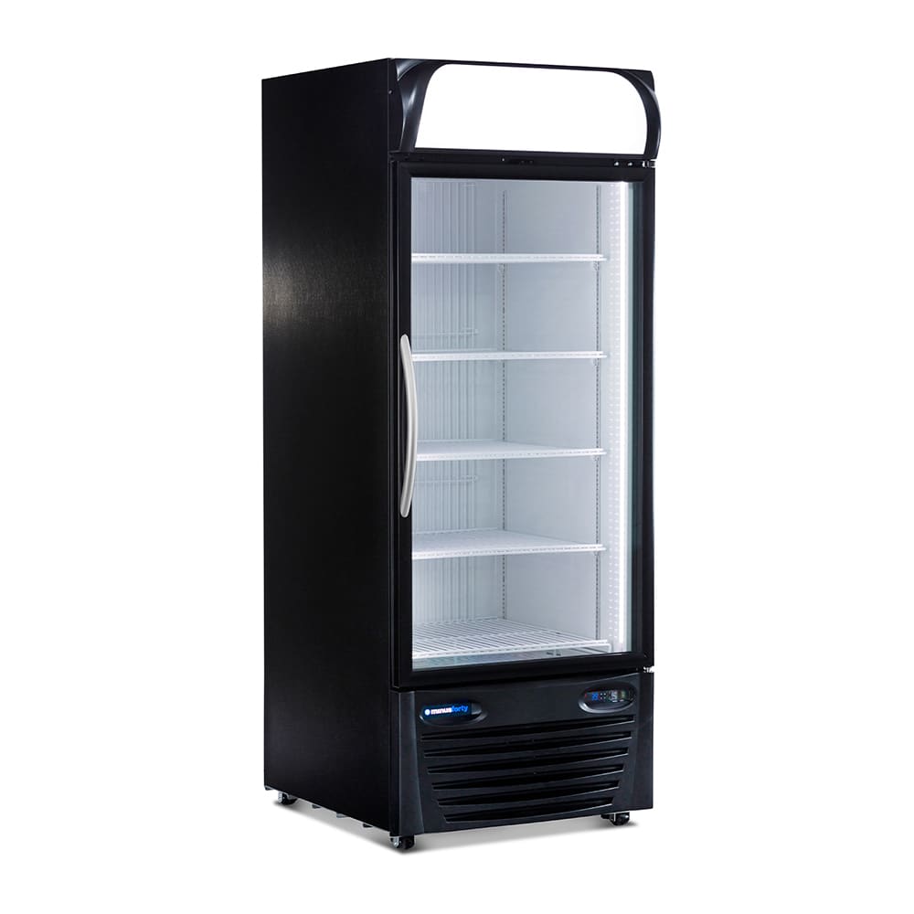 Minus Forty 22-USGF 30" One Section Display Freezer w/ Swing Door - Bottom Mount Compressor, Black, 115v