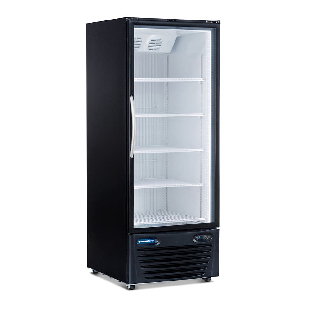Minus Forty 22-USGF-F1 30" One Section Display Freezer w/ Swing Door - Bottom Mount Compressor, Black, 115v