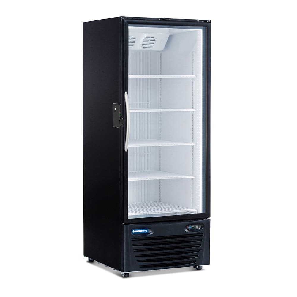 Minus Forty 22-USGF-F2 30" One Section Display Freezer w/ Swing Door - Bottom Mount Compressor, Black, 115v