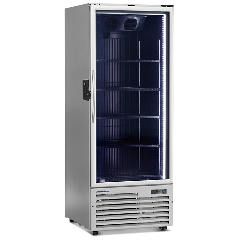 Minus Forty 22-USGF-F2-SL 30" One Section Display Freezer w/ Swing Door - Bottom Mount Compressor, Silver, 115v