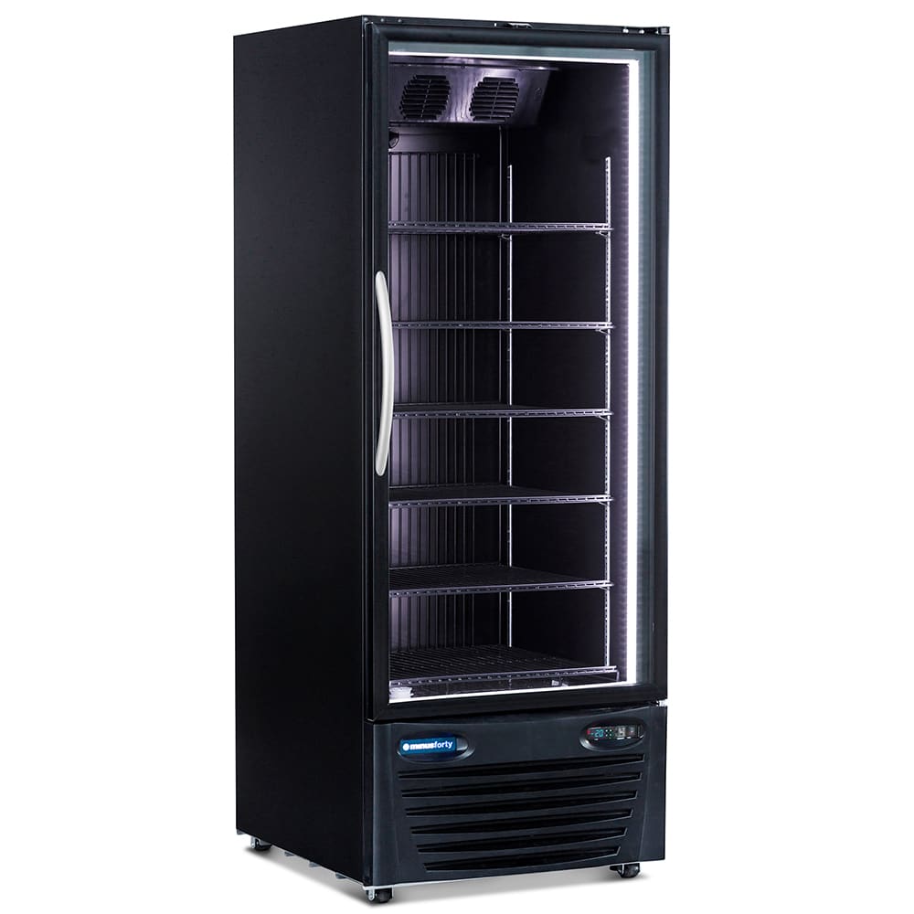 Minus Forty 22-USGR-F1-BK-BI 30" One Section Glass Door Merchandiser - (1) Right Hinge Door, Black, 115v