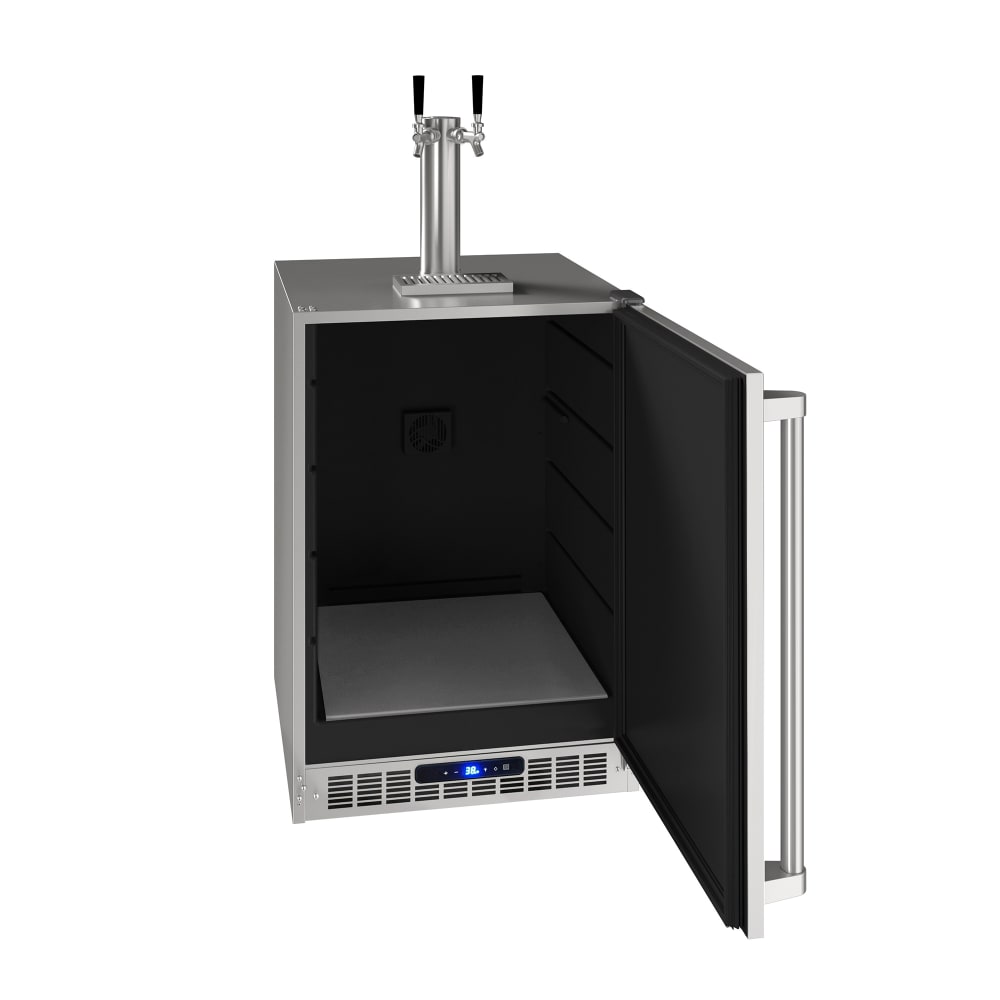 Viking Commercial 23 5/8" Kegerator Beer Dispenser w/ (2) Keg Capacity - (1) Column, Stainless, 115v (VCDE224-SSB3A)