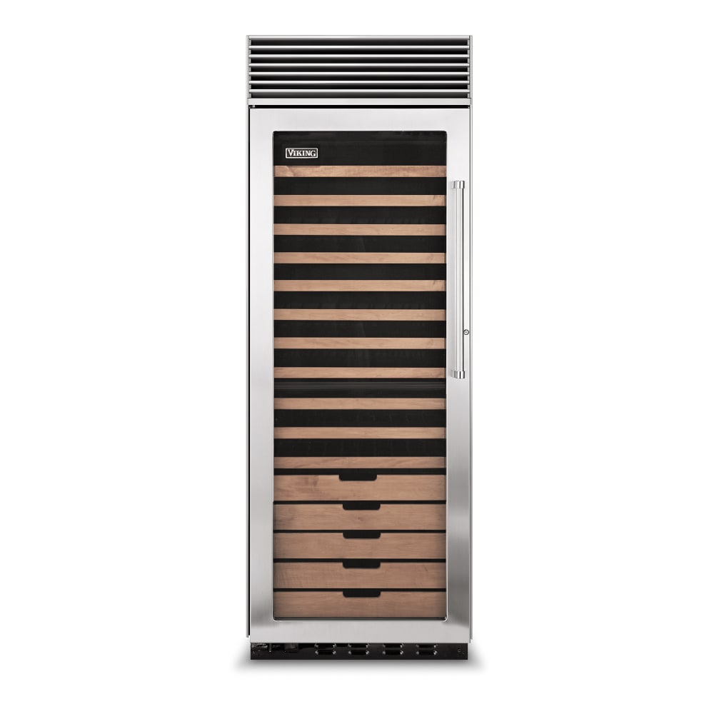 Viking Commercial 30" One Section Undercounter Wine Cooler w/ (2) Zones, 160 Bottle Capacity, 115v (VCWD630-SG51A)