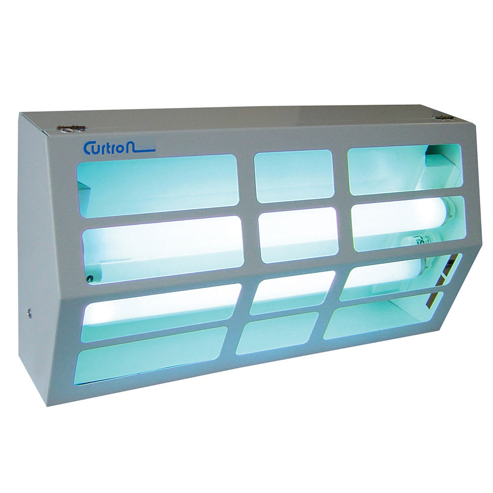 Curtron BL300 Powder-Coated Silent Fly Trap w/ 80 Watt UV Light, Covers 1800 sq ft, White
