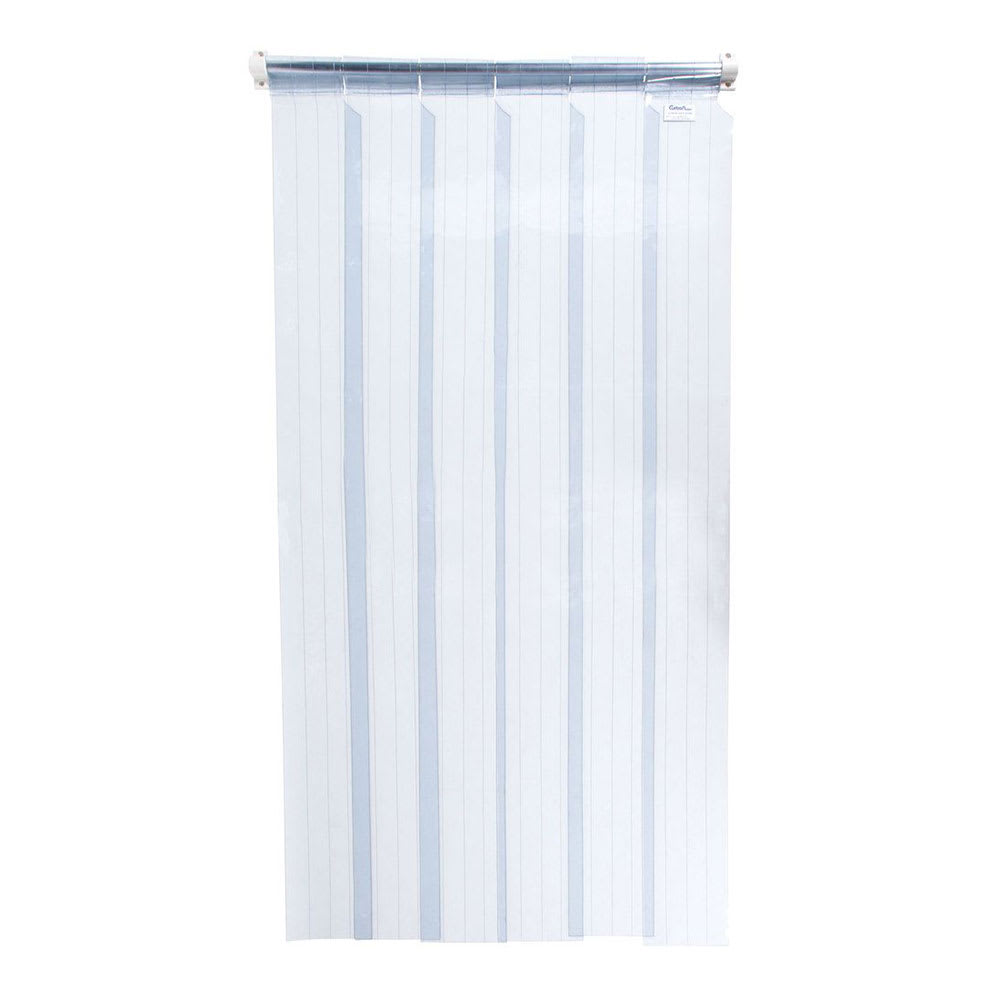 Curtron M108-PR-86-3PK 86" M-Series Replacement Strips - 8" Wide Strips, Looped-Top, PVC