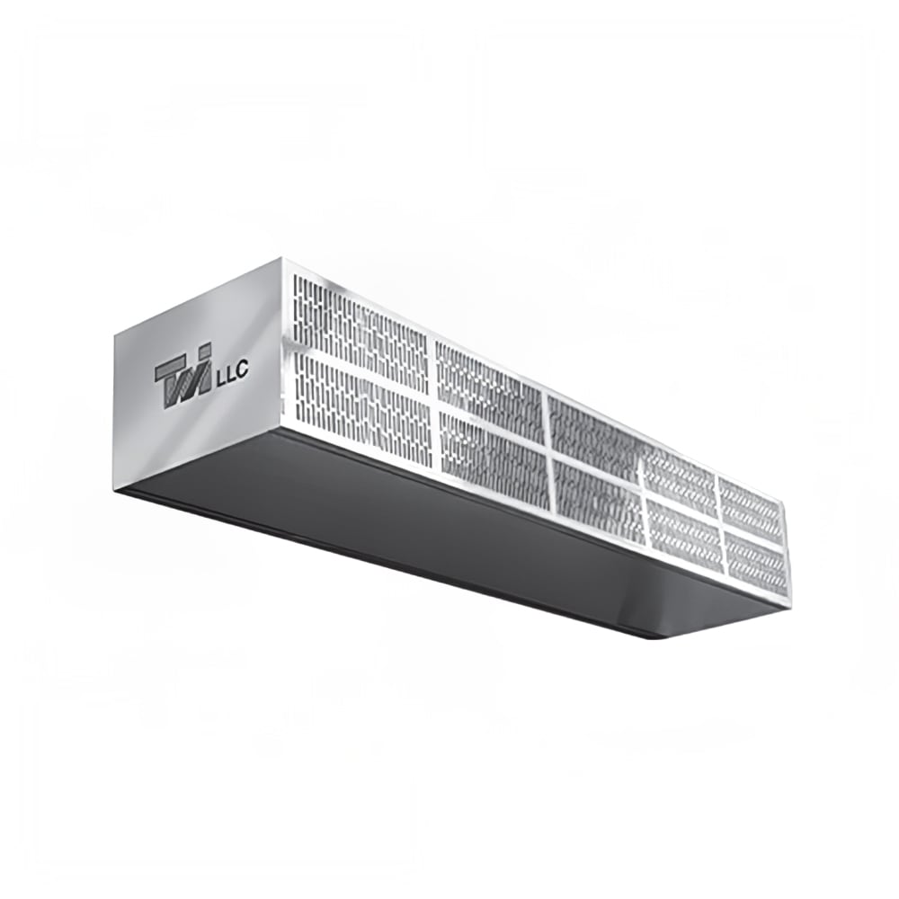 Curtron S-LP-60-1 60" Unheated Low-Profile Air Curtain - (1) Speed, Stainless Steel