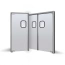 Curtron SPD-20-AL-DBL-7284 Service-Pro® Series 20 Double Swinging Traffic Door w/ Window - (2) 36" x 84", Aluminum thumbnail 2