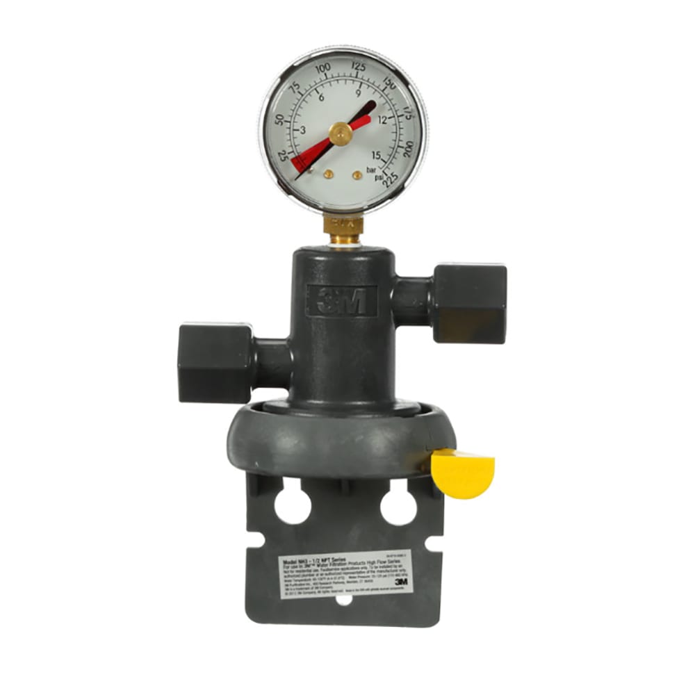 3M Cuno NH3-NPTHEAD-WITHGAUGE NEP Non-Valved High Flow Head NH3 w/ Gauge