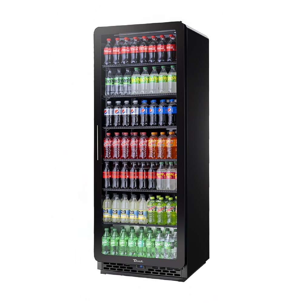 True CVM-27-HC~EGC01 30" CVM Series One Section Glass Door Merchandiser - (1) Right Hinge Door, Black, 115v