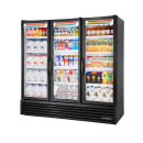 True FLM-81~TSL01 80 3/4" FLM Series Three Section Glass Door Merchandiser - (3) Left/Right Hinge Doors, Black, 115v thumbnail 10