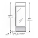 True G4SM-23-HC~TSL01 28" Self Service Bakery Case w/ Straight Glass - (4) Levels, White, 115v thumbnail 2