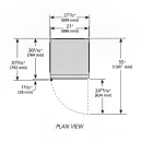 True G4SM-23-HC~TSL01 28" Self Service Bakery Case w/ Straight Glass - (4) Levels, White, 115v thumbnail 3