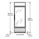 True GDIM-26NT-HC~TSL01 30" Indoor Ice Merchandiser w/ (54) 8 lb Bag Capacity - Glass Door, White, 115v thumbnail 2
