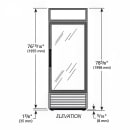 True GDIM-26NT-HC~TSL01 30" Indoor Ice Merchandiser w/ (54) 8 lb Bag Capacity - Glass Door, Black, 115v thumbnail 2