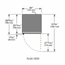 True GDIM-26NT-HC~TSL01 30" Indoor Ice Merchandiser w/ (54) 8 lb Bag Capacity - Glass Door, Black, 115v thumbnail 3