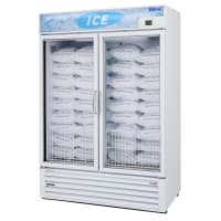 True GDIM-49NT-HC~TSL01 54" Indoor Ice Merchandiser w/ (117) 8 lb Bag Capacity - Glass Door, Black, 115v thumbnail 3