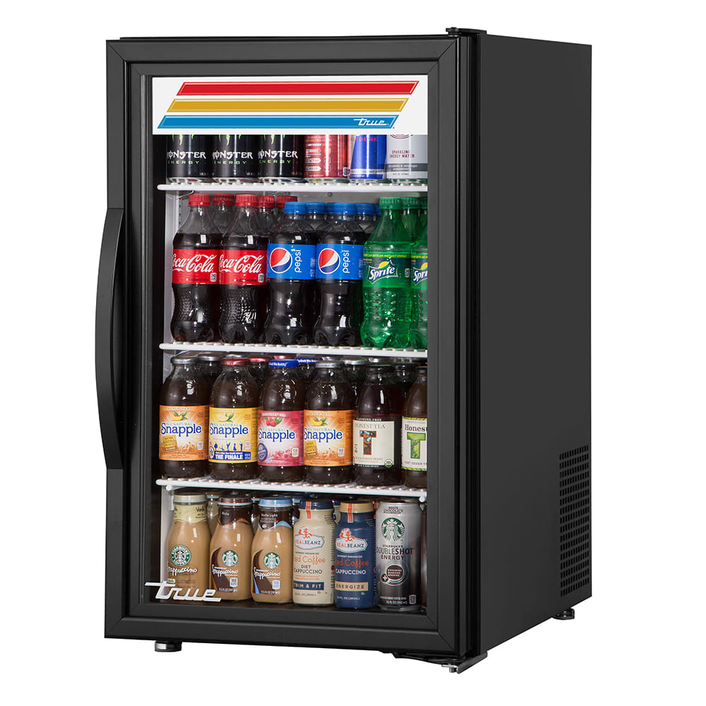 True GDM-06-34-HC~TSL01 20" Countertop Refrigerator w/ Front Access - Swing Door, Black, 115v