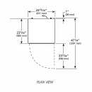 True GDM-12F-HC~TSL01 24 7/8" One Section Display Freezer w/ Swing Door - Bottom Mount Compressor, White, 115v thumbnail 3