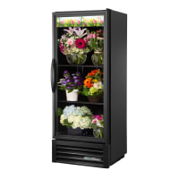 True GDM-12FC-HC~TSL01 1 Section Floral Cooler w/ Swinging Door - Black, 115v thumbnail 2