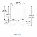 True GDM-14RF-HC-LD 30 3/8" GDM Series Two Section Glass Door Merchandiser - (2) Left/Right Hinge Doors, White, 115v thumbnail 3