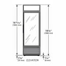 True GDM-19T-HC~TSL01 27" GDM Series One Section Glass Door Merchandiser - (1) Right Hinge Door, Black, 115v thumbnail 2