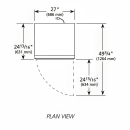 True GDM-19T-F-HC~TSL01 27" One Section Display Freezer w/ Swing Door - Bottom Mount Compressor, White, 115v thumbnail 2