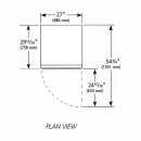 True GDM-23-HC~TSL01 27" GDM Series One Section Glass Door Merchandiser - (1) Left Hinged Door, White & Black, 115v thumbnail 2
