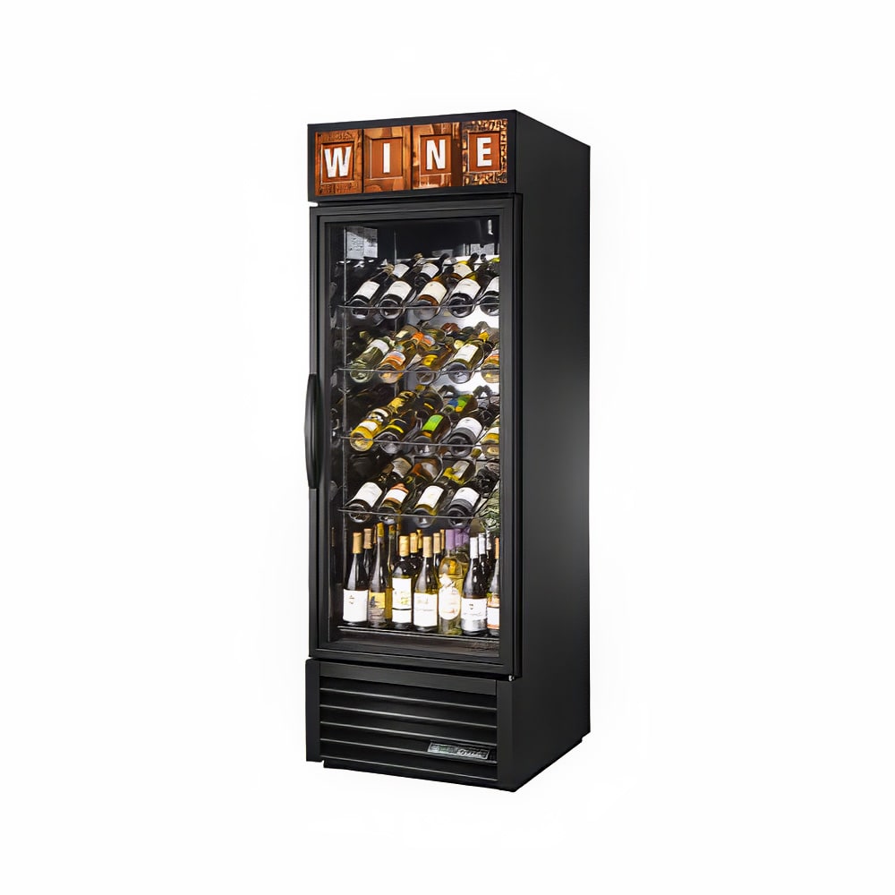 True GDM-23W-HC~TSL01 27" One Section Wine Cooler w/ (1) Zone - 106 Bottle Capacity, White, 115v