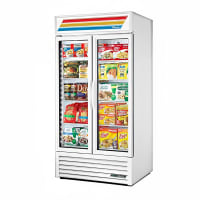 True GDM-33-HC-LD 39 1/2" GDM Series Two Section Glass Door Merchandiser - (2) Sliding Doors, White & Black, 115v thumbnail 18