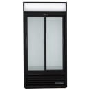 True GDM-33-HC-LD 39 1/2" GDM Series Two Section Glass Door Merchandiser - (2) Sliding Doors, Black, 115v thumbnail 2