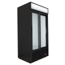True GDM-33-HC-LD 39 1/2" GDM Series Two Section Glass Door Merchandiser - (2) Sliding Doors, Black, 115v thumbnail 3