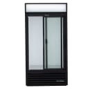 True GDM-33-HC-LD 39 1/2" GDM Series Two Section Glass Door Merchandiser - (2) Sliding Doors, Black, 115v thumbnail 6