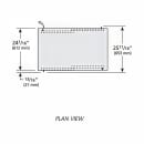 True GDM-33CPT-54-HC-LD 39 1/2" GDM Series Two Section Pass Thru Glass Door Merchandiser - (2) Sliding Doors, White, 115v thumbnail 3