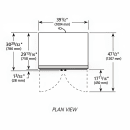 True GDM-35-HC~TSL01 39 1/2" GDM Series Two Section Glass Door Merchandiser - (2) Left/Right Hinge Doors, White, 115V thumbnail 3