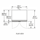 True GDM-35-HC~TSL01 39 1/2" GDM Series Two Section Glass Door Merchandiser - (2) Left/Right Hinge Doors, Black, 115V thumbnail 3