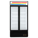 True GDM-35F-HC~TSL01 39 1/2" Two Section Display Freezer w/ Swing Doors - Bottom Mount Compressor, Black, 115v thumbnail 2