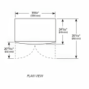 True GDM-35SL-RF-HC-LD 39 3/4" GDM Series Two Section Glass Door Merchandiser - (2) Left/Right Hinge Doors, Black, 115V thumbnail 3