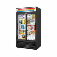 True GDM-37-HC-LD 43 1/2" GDM Series Two Section Glass Door Merchandiser - (2) Sliding Doors, White & Black, 115v thumbnail 14