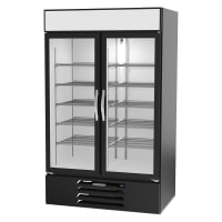 True GDM-37-HC-LD 43 1/2" GDM Series Two Section Glass Door Merchandiser - (2) Sliding Doors, Black, 115v thumbnail 5